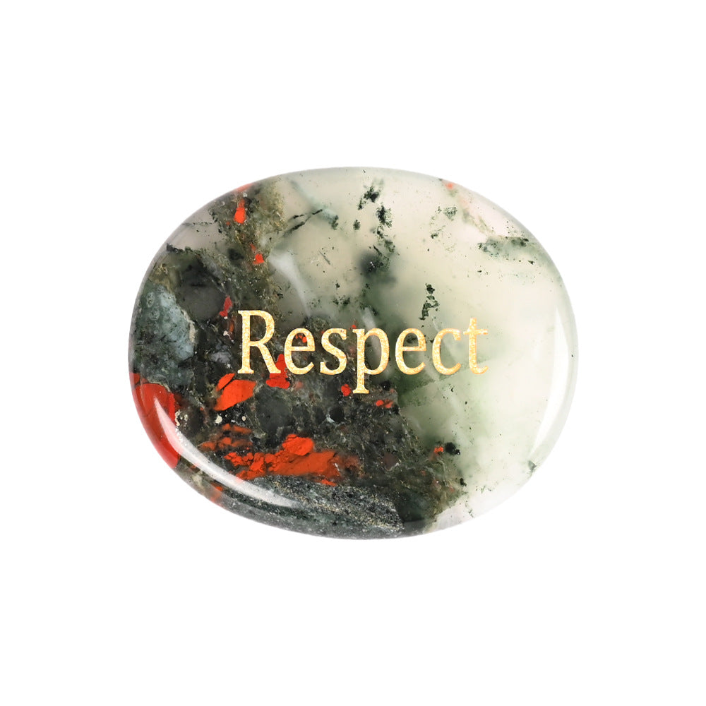 Natural Crystal Oval Gemstone Slabs – Polished Energy Stones Crystal Gemstone Slab Oasis Select 45*35*7mm African Bloodstone (Respect)