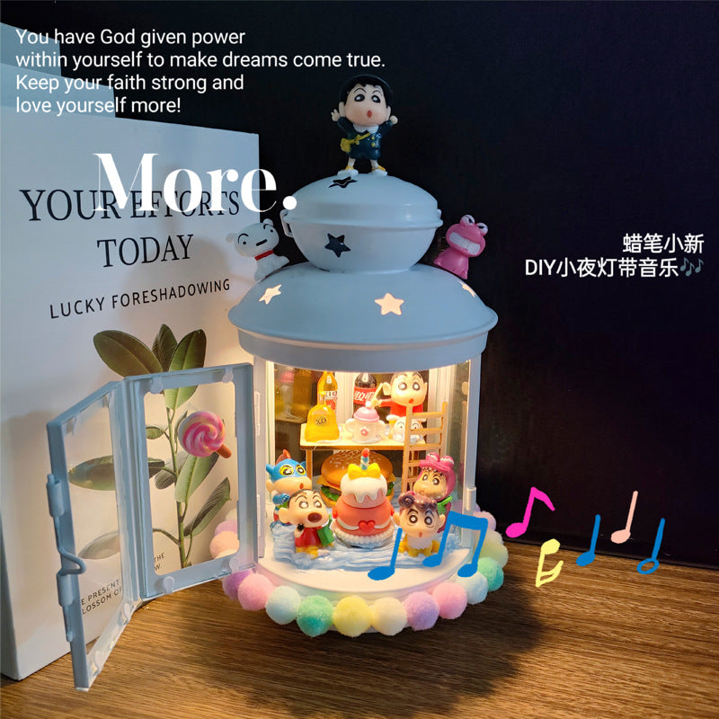DIY Musical Candle Holder – Creative Gift with Melodies & Glow Musical Candle Holder Oasis Select Music White Candlestick + Crayon small new material package package