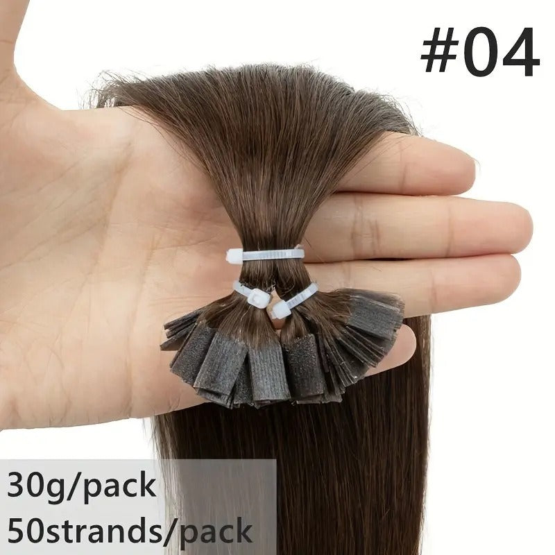 Human Hair Extensions – Natural Straight, All Colors & Lengths
