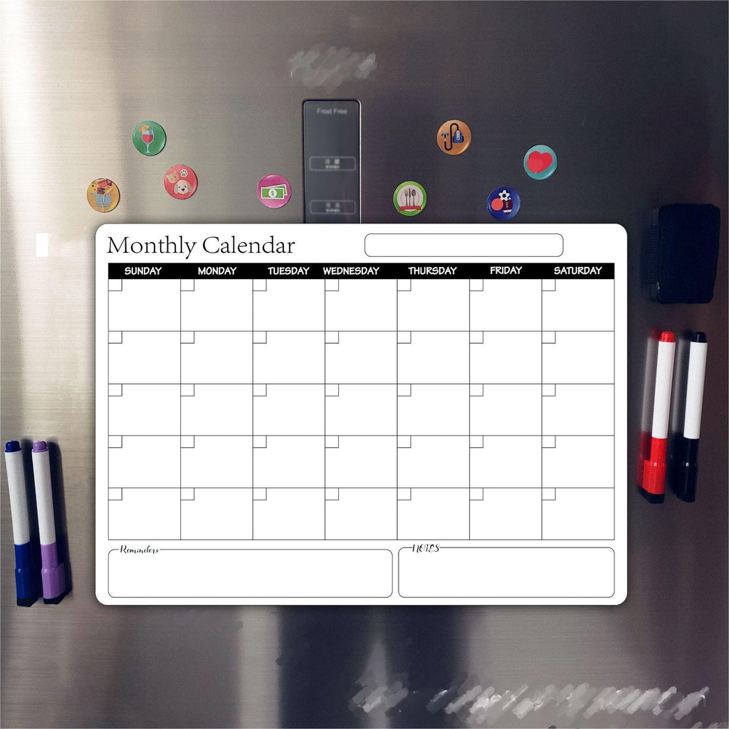 A3 Rewritable Magnetic Calendar Whiteboard Planner | 42×30cm Magnetic Whiteboard Planner Oasis Select