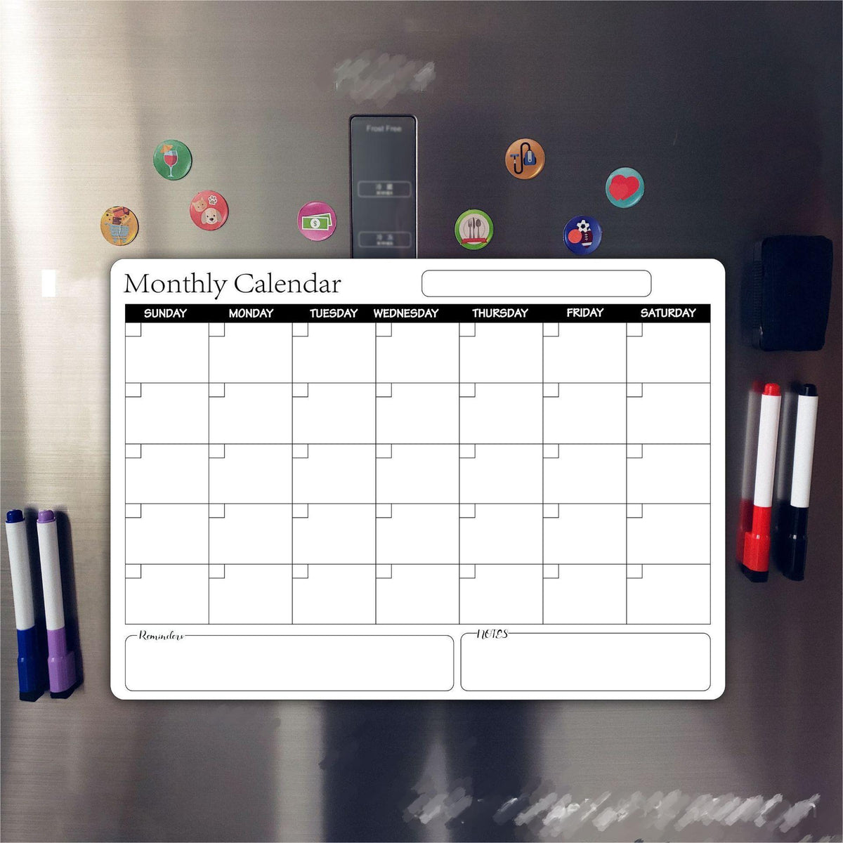 A3 Rewritable Magnetic Calendar Whiteboard Planner | 42×30cm Magnetic Whiteboard Planner Oasis Select