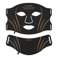 LED Red Light Silicone Facial Mask – 3 Modes | Oasis Select LED Facial Mask Oasis Select Black Gold Scarf Mask Standard