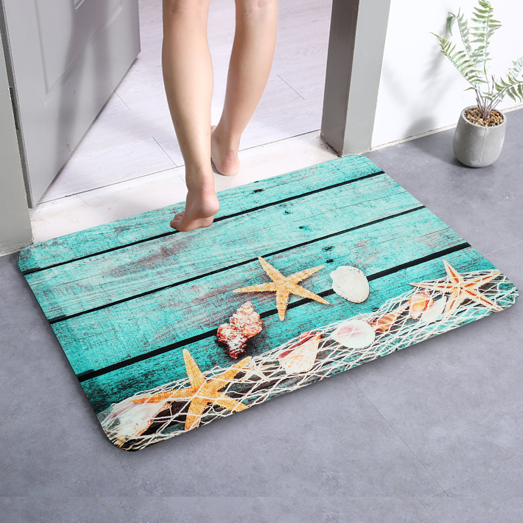40x60cm Non-Slip Starfish Rug – Kitchen, Bath & Bedroom Mat Non-Slip Floor Mat Oasis Select