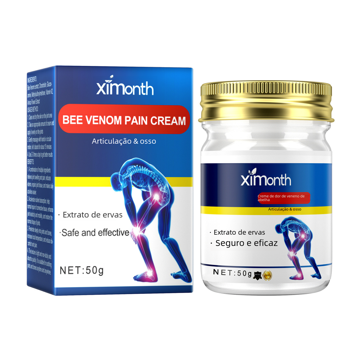 Ximonth Bee Venom Joint Care Cream | 50g Warming Cream Joint Care Cream Oasis Select