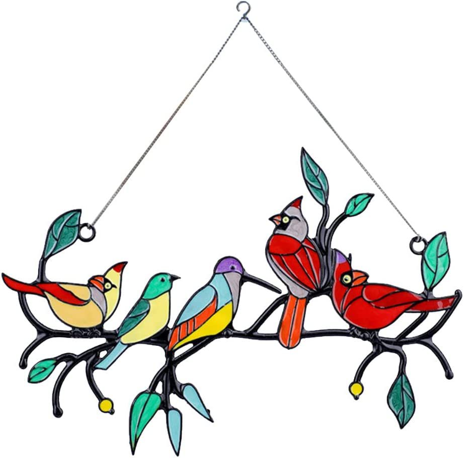 Alloy Double-Sided Oil Drip Bird Hanging Wall Decoration