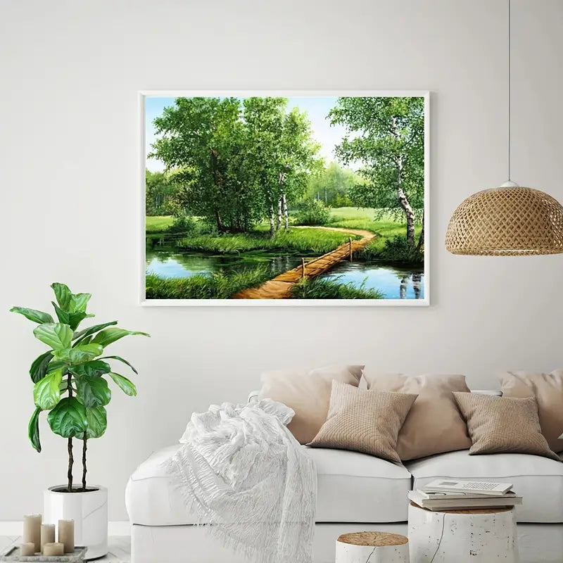5D Diamond Painting Landscape Full Round Drill Kit – 30x40cm Diamond Painting Kit Oasis Select