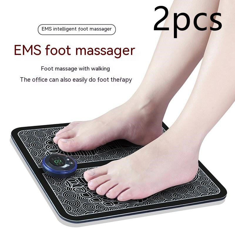 EMS Foot Massager Pad – 8 Modes, 19 Levels, USB Rechargeable EMS Foot Massager Oasis Select