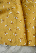 Daisy Embroidery Cotton Fabric 140cm – Kids Dress & Sewing Embroidery Cotton Fabric Oasis Select yellow