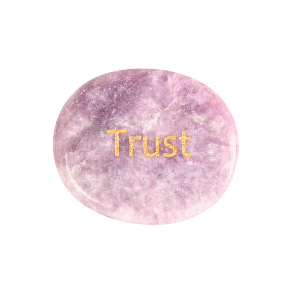 Natural Crystal Oval Gemstone Slabs – Polished Energy Stones Crystal Gemstone Slab Oasis Select 45*35*7mm Lilac (Trust)