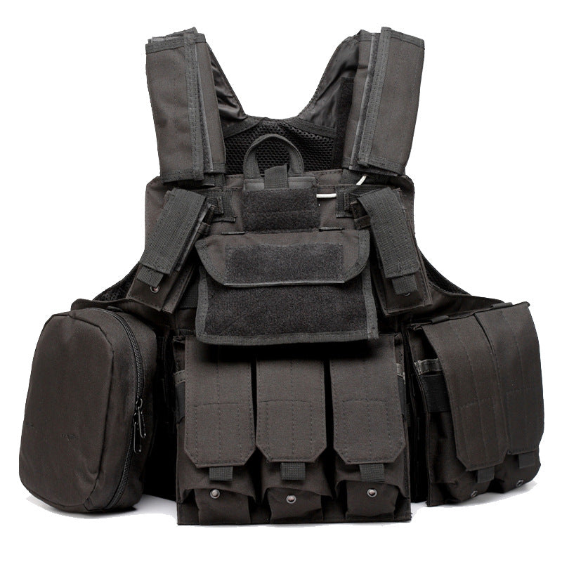 Tactical Camouflage Vest | Multi-Pocket Outdoor Paintball Gear Tactical Vest Oasis Select Black
