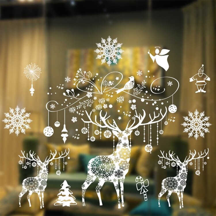 Christmas & New Year Static Cling Window Decorations Window Cling Decorations Oasis Select
