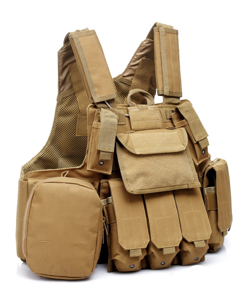 Tactical Camouflage Vest | Multi-Pocket Outdoor Paintball Gear Tactical Vest Oasis Select