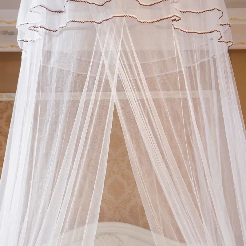 Round Ceiling Mosquito Net with Butterfly Decor – 6 Colors Bed Canopy Net Oasis Select