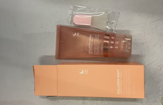 Collagen Night Wrapping Face Mask – Firming & Hydrating Collagen Night Mask Oasis Select No label 75ml with brush 75ml