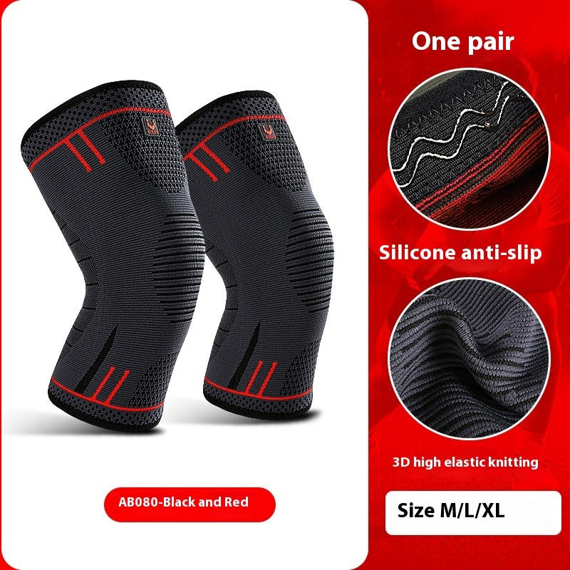 Anti-Slip Knee Pad for Outdoor Fitness, Running & Cycling Sports Knee Pad Oasis Select Black And Red M