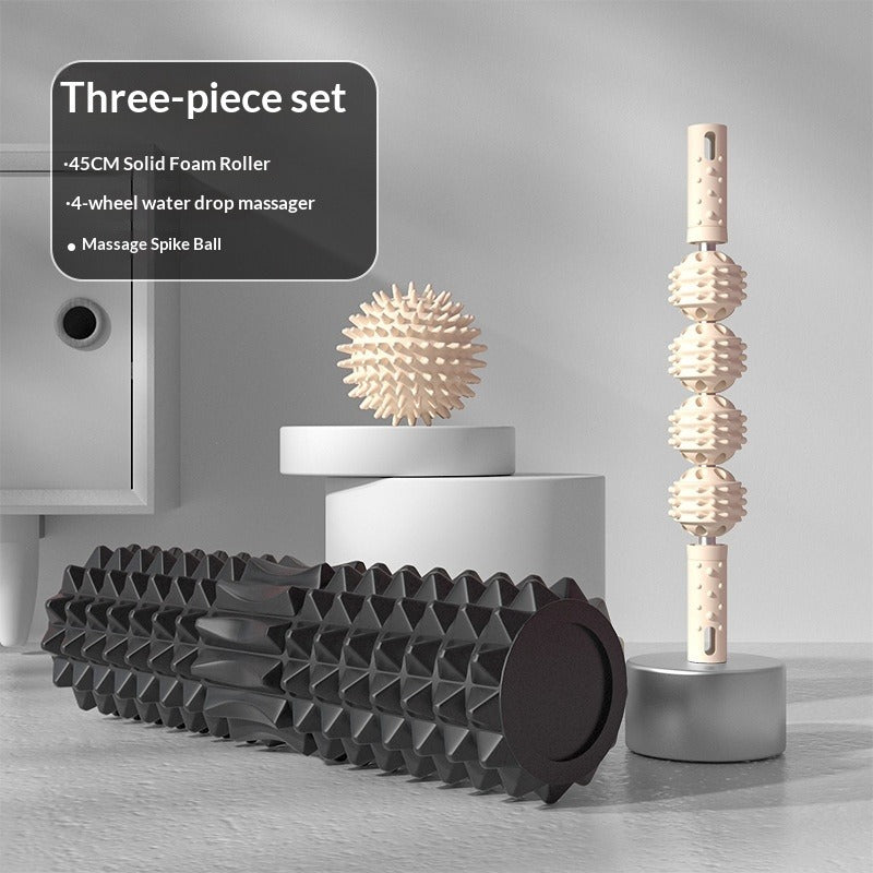 Dual-Zone Foam Roller Set – Massage Stick & Spike Ball Foam Roller Set Oasis Select