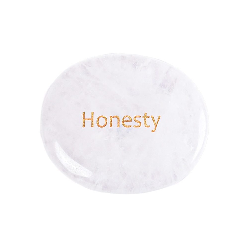 Natural Crystal Oval Gemstone Slabs – Polished Energy Stones Crystal Gemstone Slab Oasis Select 45*35*7mm White Crystal (Honesty)