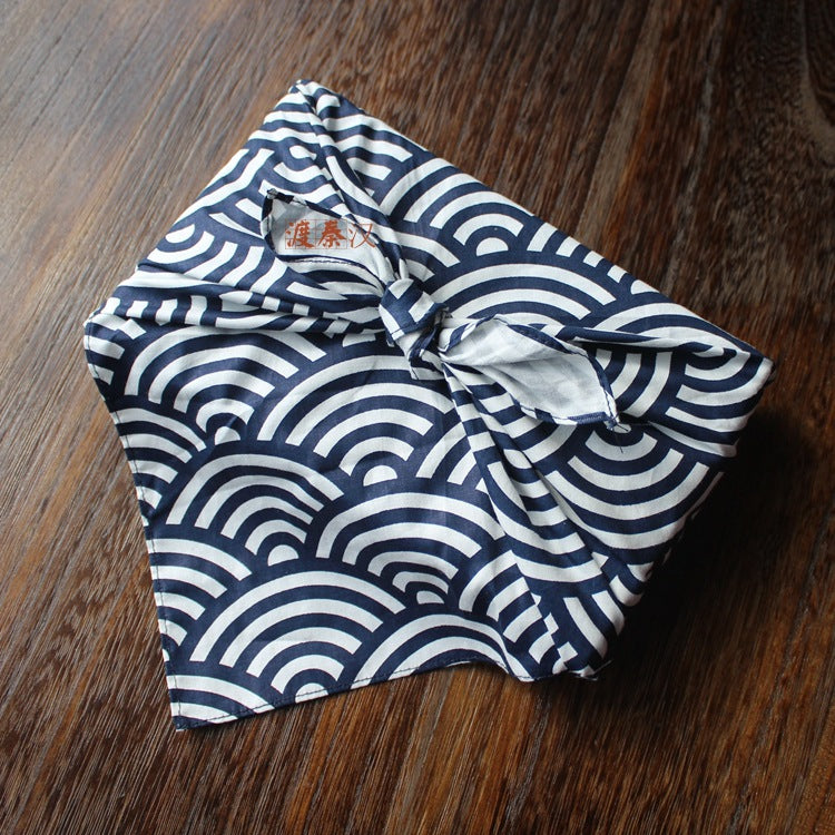 Traditional Japanese Furoshiki Lunch Wrap Cloth Furoshiki Wrap Cloth Oasis Select Navy blue 20*10*8cm