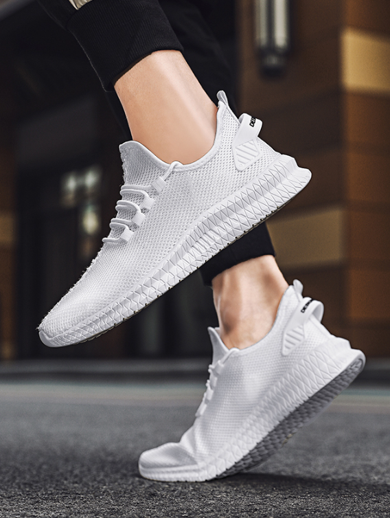 Men's Breathable Knit Mesh Running Sneakers | Athletic Shoes
