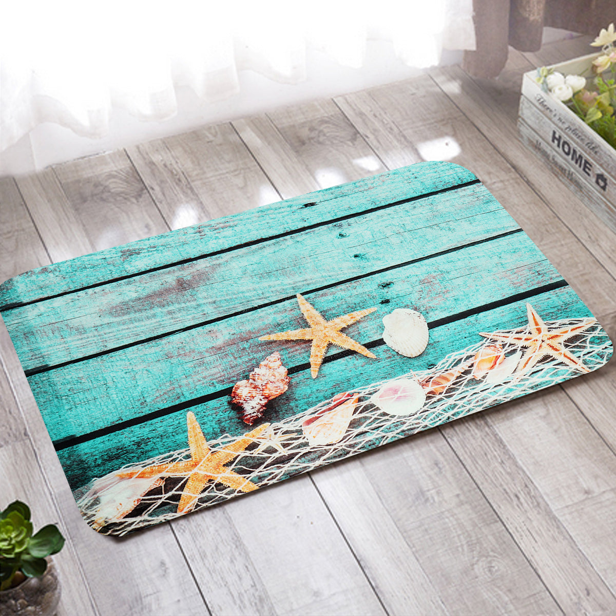 40x60cm Non-Slip Starfish Rug – Kitchen, Bath & Bedroom Mat Non-Slip Floor Mat Oasis Select