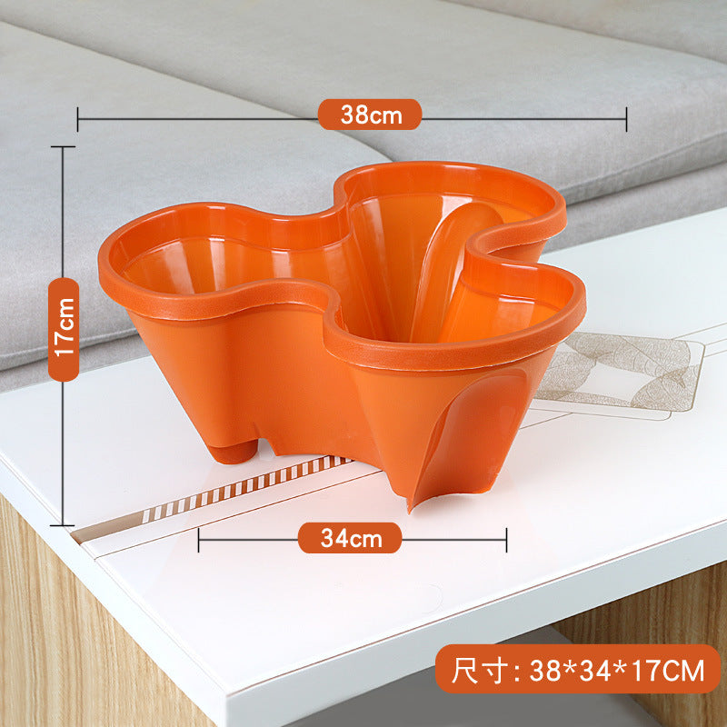 Flower Tower Vertical Stacking Plant Pots for Strawberries & Herbs Vertical Stacking Planter Oasis Select red 1 Piece