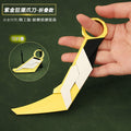 Valorant Folding Knife Collectible Model – 16cm Zinc Alloy Gaming Collectible Model Oasis Select 16cm Zijin craze claw knife-foldable WL / WL