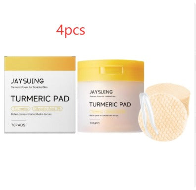 Turmeric Pore Cleaning Cotton Pads – 70ct with Tweezers Facial Cleansing Pads Oasis Select Cleaning cotton pads 4PCS
