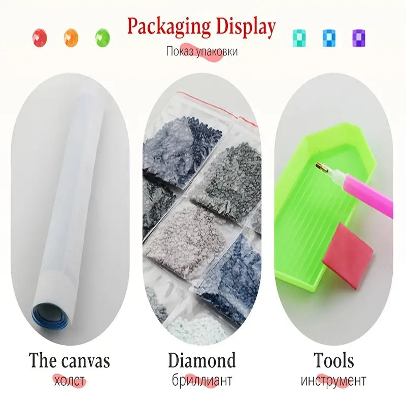 5D Diamond Painting Landscape Full Round Drill Kit Diamond Painting Kit Oasis Select