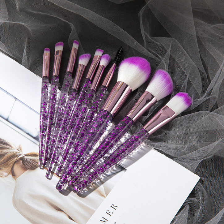 10-Piece Makeup Brush Set – Blend, Contour & Highlight Makeup Brush Set Oasis Select