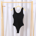 Women's Tummy Control Fitted Pants & U-Back Tank Top Women's Clothing Set Oasis Select black F(45-65KG)