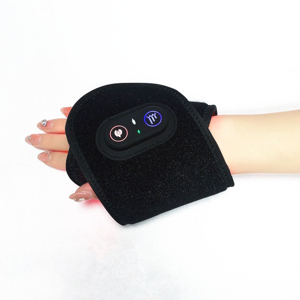 Smart Red Light Therapy Hand & Wrist Strap | USB Rechargeable Light Therapy Wearable Oasis Select Black American Standard Plug
